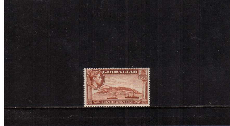 1d Yellow-Brown - Perforation 13�. A superb unmounted mint single.