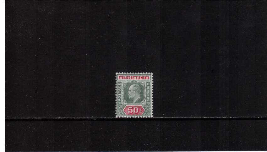 50c Dull Green and Carmine