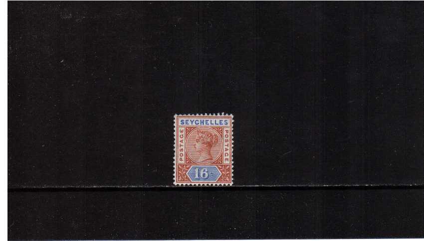 16c Chestnut and Untramarine