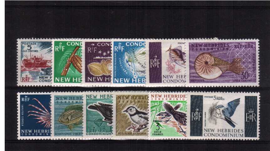 Set of twelve superb very lightly mounted mint.