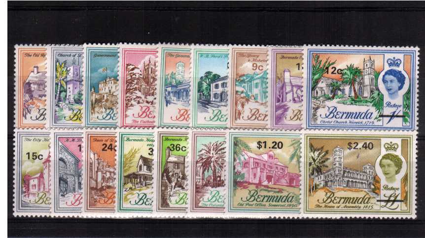 Superb unmounted mint set of seventeen.