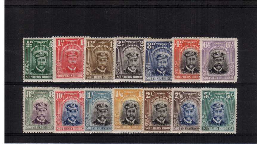 Admiral's Head set of fourteen in fine lightly mounted mint condition.