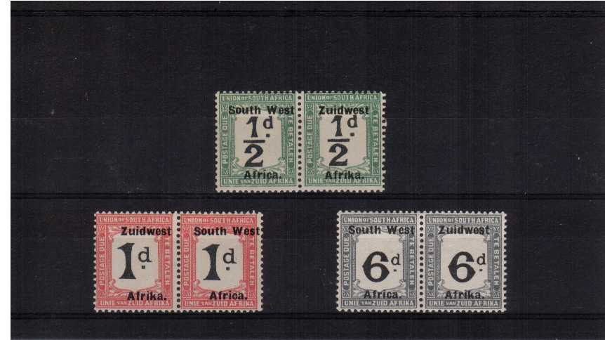 Postage Due set of three lightly mounted mint.