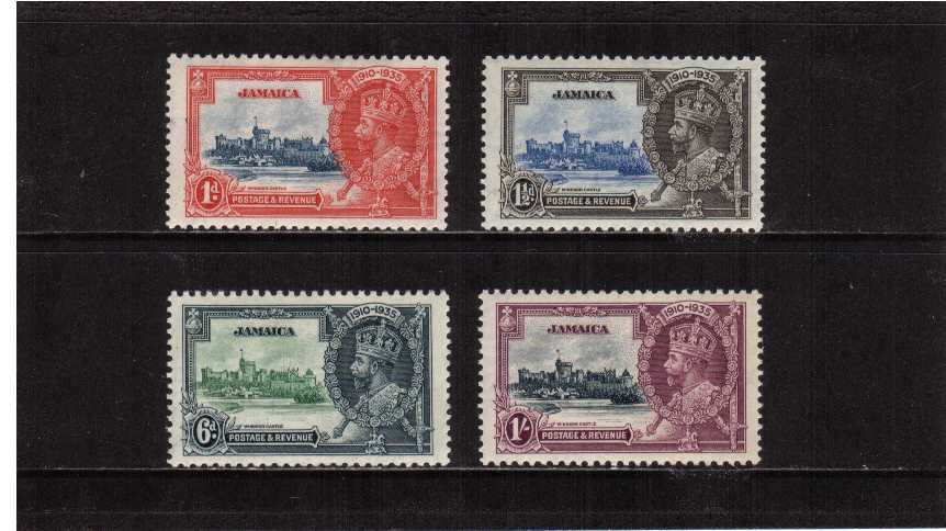 Silver Jubilee set of four superb lightly mounted mint.<br/><b>SEARCH CODE: 1935JUBILEE</b>