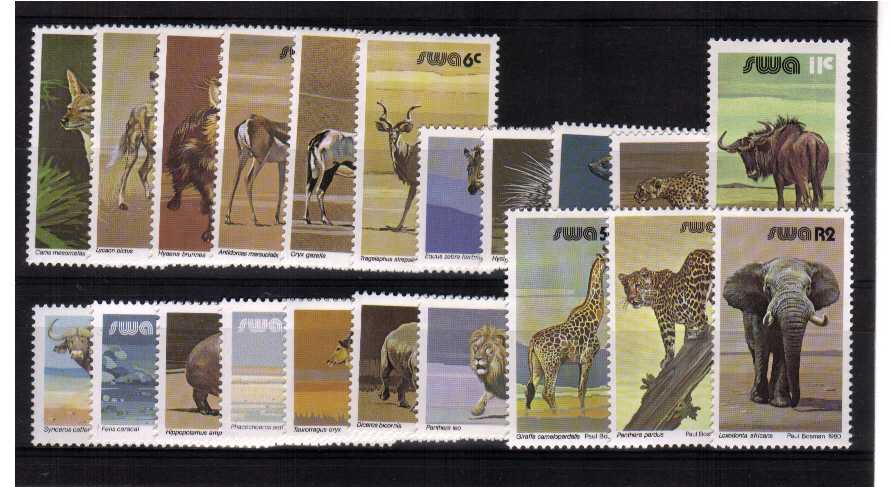 The full set of twentyone with the later values superb unmounred mint.