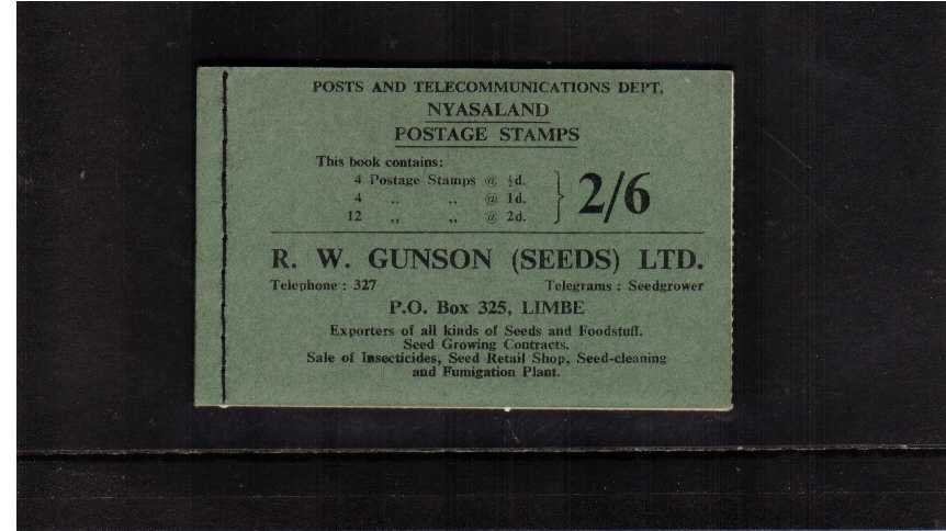 2/6d Booklet, scarce and faultless