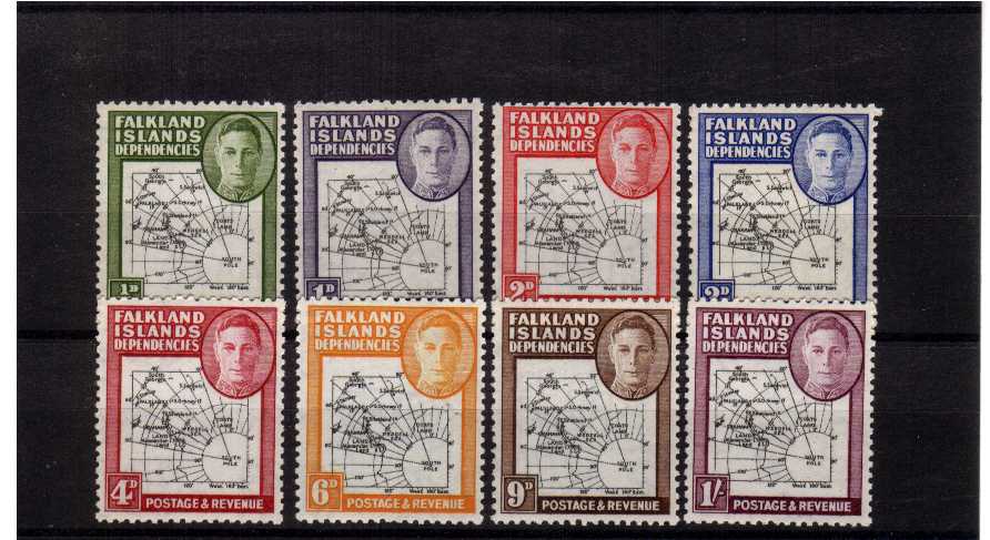 Superb unmounted mint set of eight.