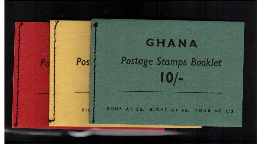 3/- 6/- 10/- Complete set of three booklets in pristine, very fresh condition.