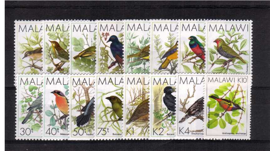 Birds - Superb unmounted mint set of sixteen.<br/><b>QZQ</b>
