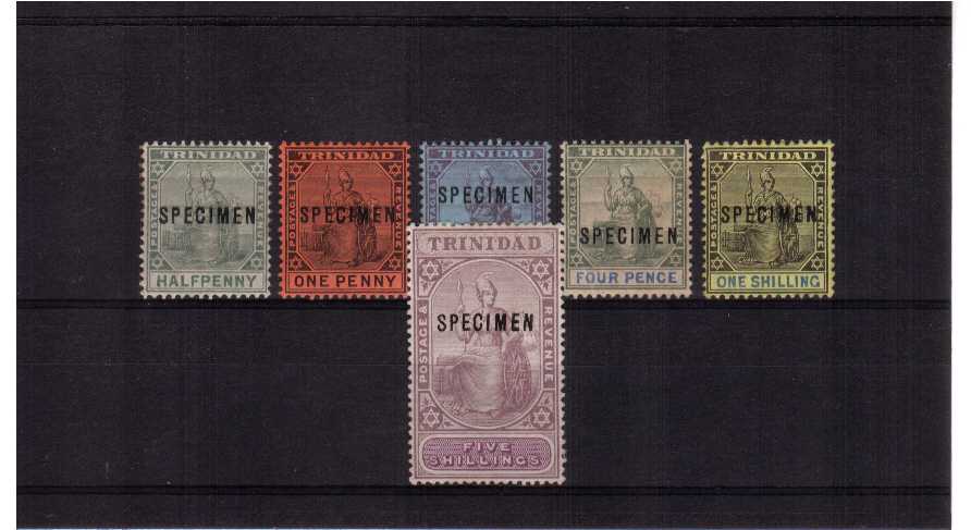 fine mounted mint set of 6 overprinted SPECIMEN