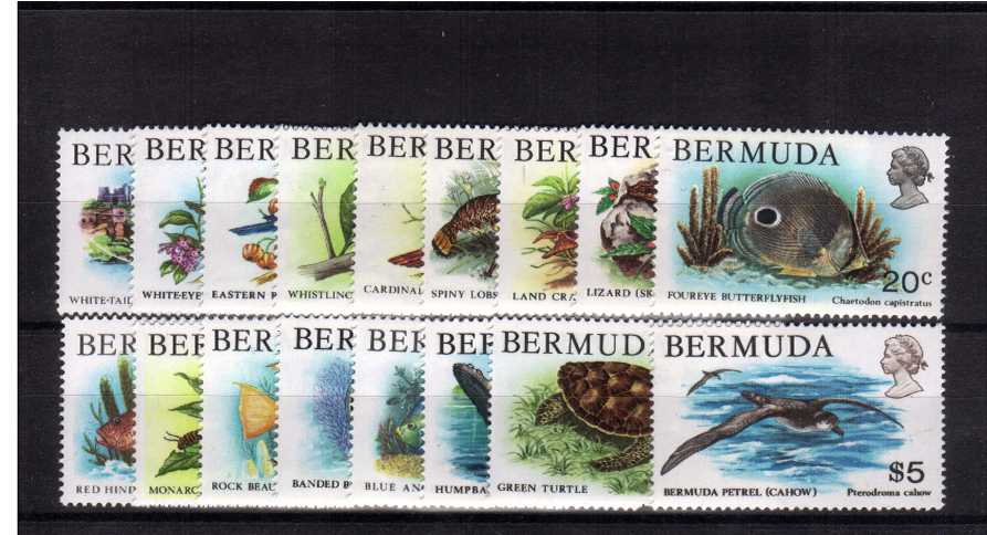 Wildlife set of 17 lightly mounted mint.