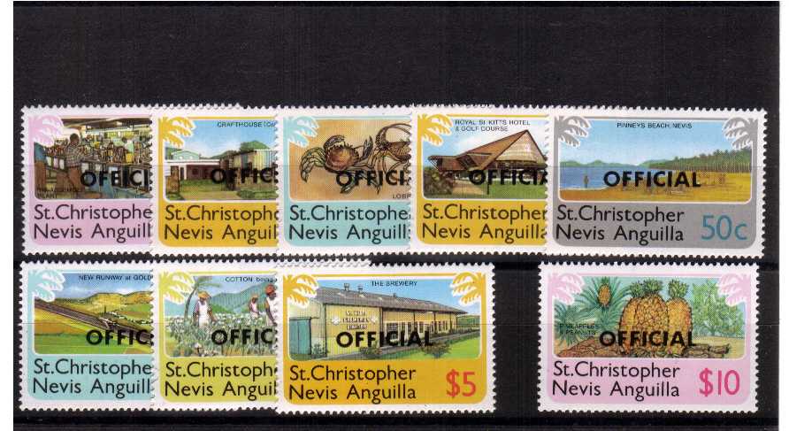 superb unmounted mint set of 9