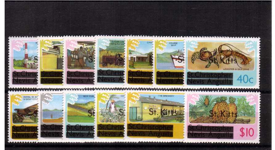 watermarked - superb unmounted mint set of thirteen.