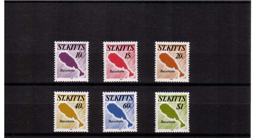 maps - superb unmounted mint set of 6