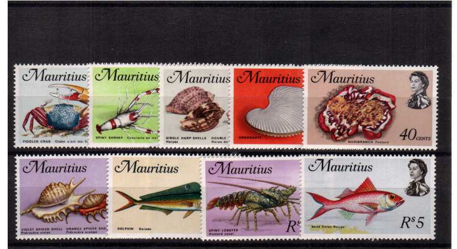 superb unmounted mint set of 9