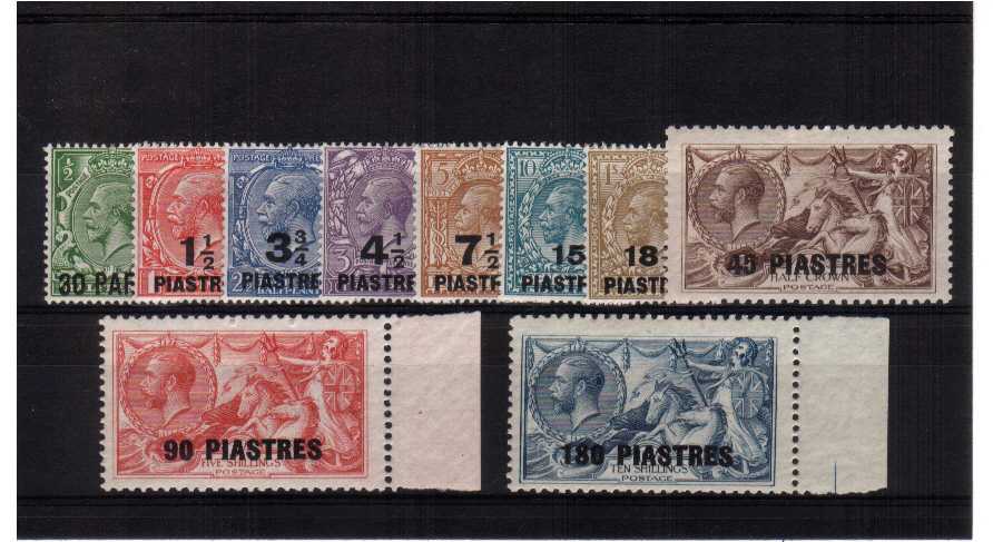 fine mounted mint set of 10 - the marginal stamps are unmounted