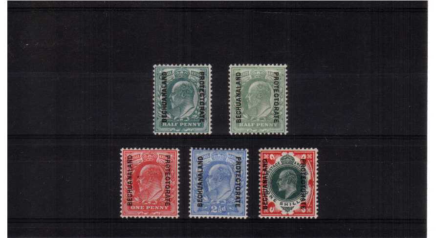 basic set of 5 in fine mounted mint condition