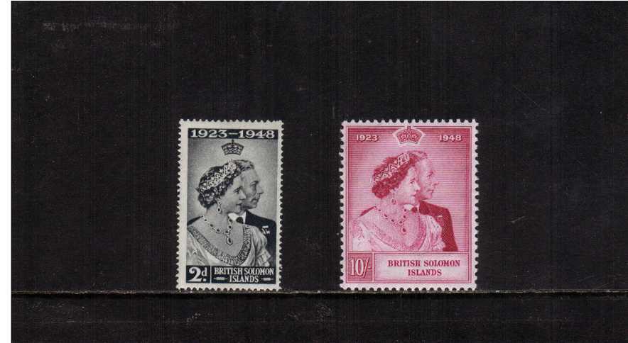 The Royal Silver Wedding set of two mounted mint.<br/><b>SEARCH CODE: 1948RSW</b>