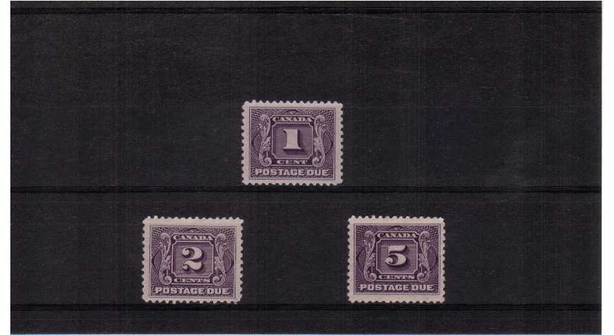 thin paper set of 3 fine mounted mint