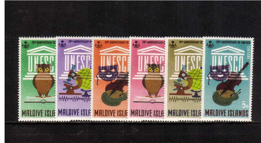 20th Anniversary of UNESCO set of six superb unmounted mint.<br/><b>ZQR</b>