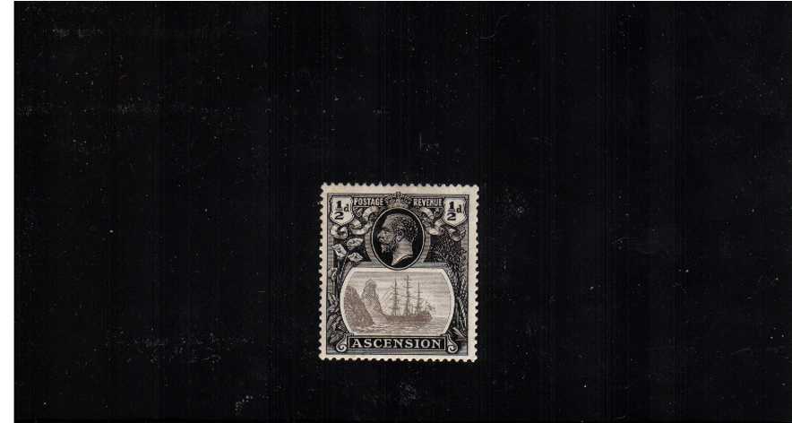 �d Grey-black and Black lightly mounted mint showing the illustrated variety 
