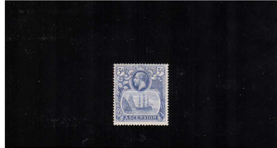 3d Blue lightly mounted mint showing the 