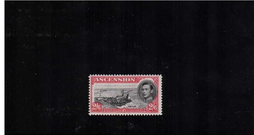 2/6d Black and Deep Carmine - Perforation 13 - Superb unmounted mint<br/><br/>
<b>NYQ08</b>