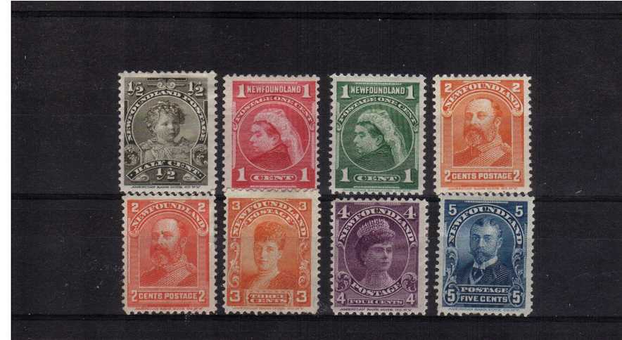Royal Family set of eight mounted mint
<br/><br/>
<b>NYQ08</b>