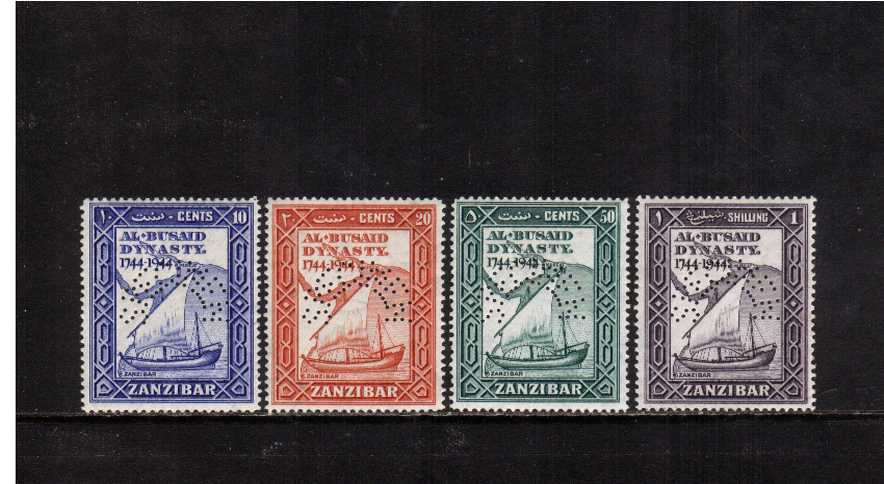 Bicentenary of Al Busaid Dynasty perfined ''SPECIMEN'' set of four superb unmounted mint.<br/><br/>
<b>NYQ08</b>