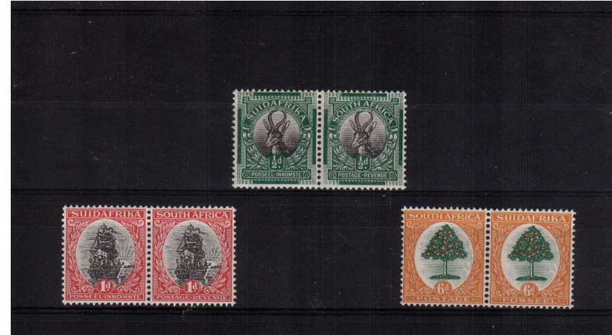 Superb unmounted mint set of three pairs<br/><br/>
<b>NYQ08</b>