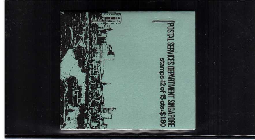 $1.80 Booklet - Black on Green cover - Stapled. The 1st booklet, very scarce!<br/><br/>
<b>NYQ08</b>