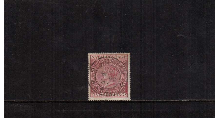 5/- Maroon. A superb fine used stamp 