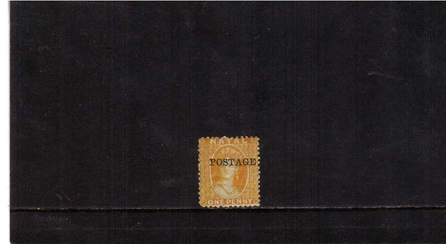 1d Yellow overprinted POSTAGE. Lightly mounted mint.
<br/><br/>
<b>NYQ11</b>