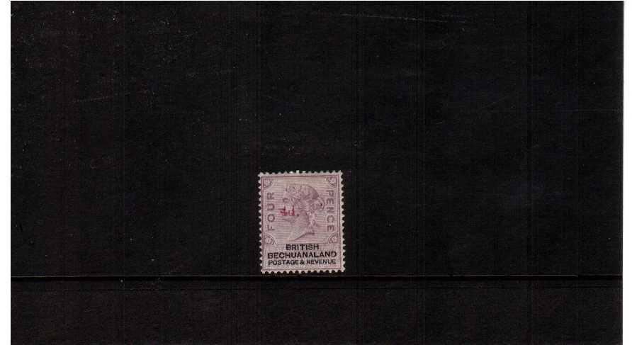 4d overprint stamp full original gum lightly mounted mint - expert signed