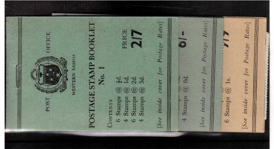 Booklets - set of 3  - 2/7d 6/- 9/9d only 250 sets possible