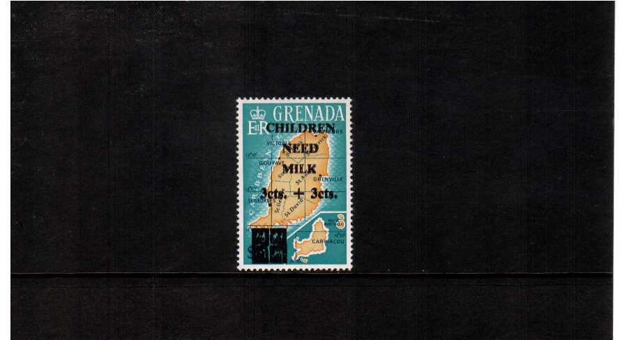 superb unmounted mint single showing overprint DOUBLE