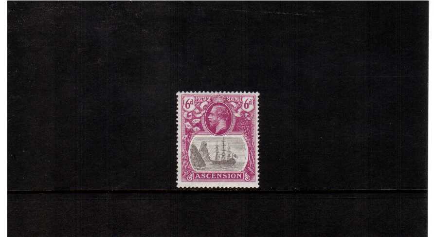 6d - superb unmounted mint single showing the BROKEN MAST variety. rare