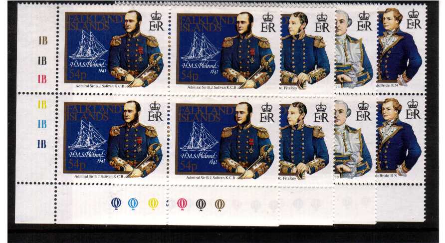 superb unmounted mint plate blocks of 4