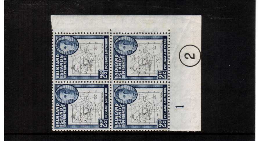 superb unmounted mint corner plate block of four