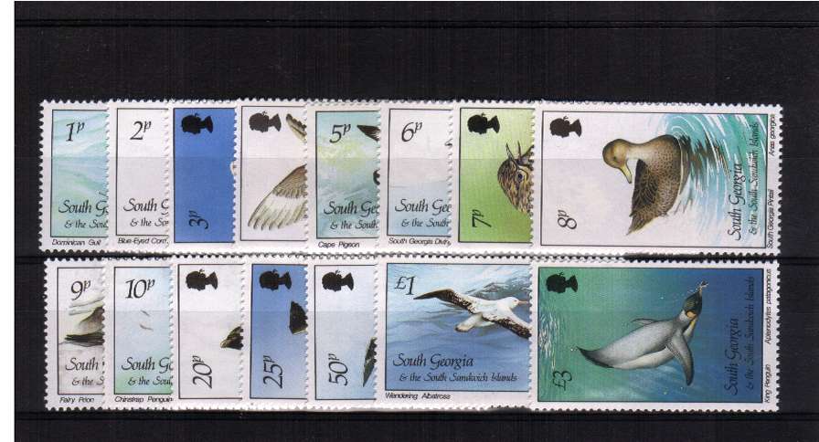 Birds - A fine lightly mounted mint set of fifteen.
<br/><br/>
<b>YQN</b>