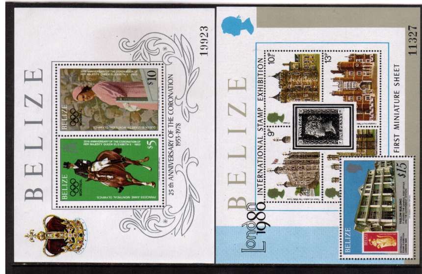 25th Anniversary of Coronation (2nd Issue) set of two minisheets superb unmounted mint