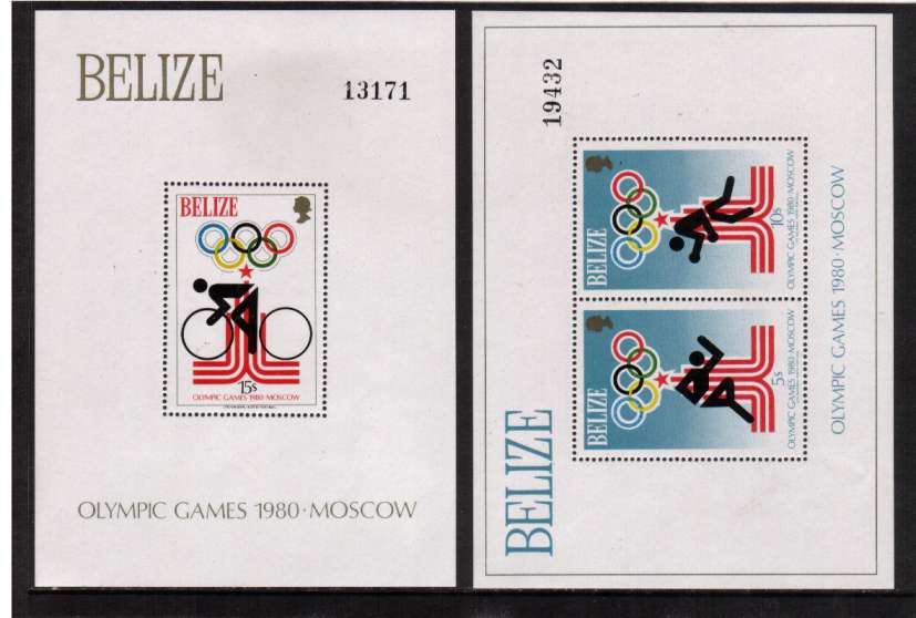 Olympic Games - Moscow (1980) set of two minisheets superb unmounted mint.