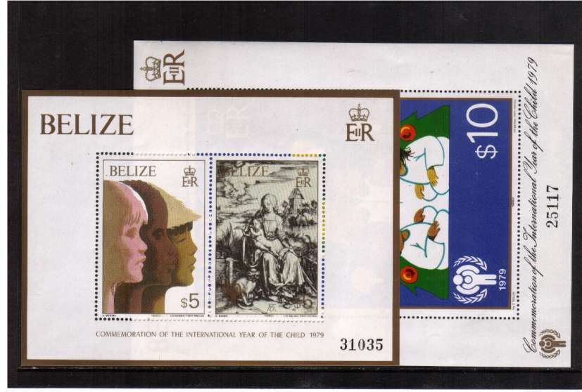 International Year of The Child (1st Issue) set of two minisheets superb unmounted mint.
