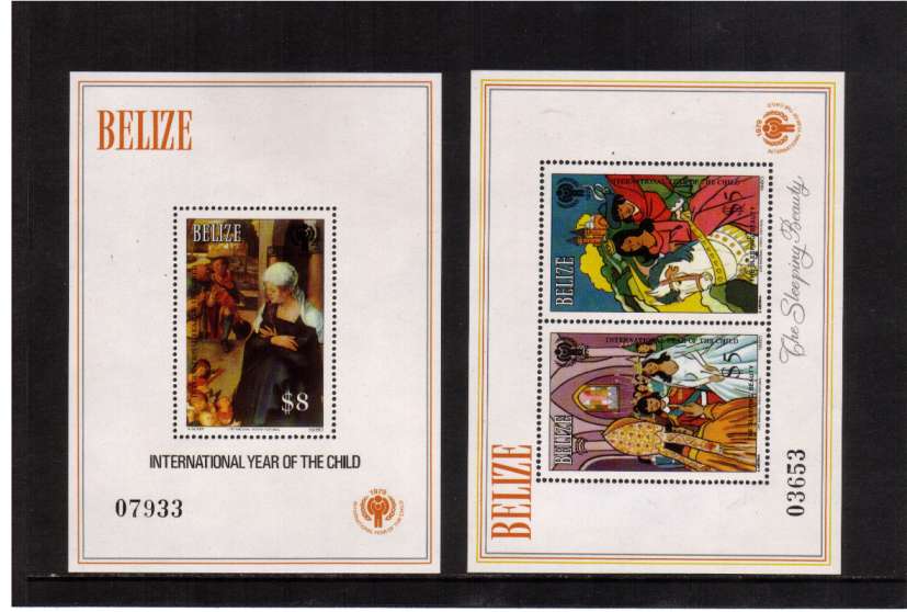 International Year Of The Child (2nd Issue) set of two minisheets superb unmounted mint.