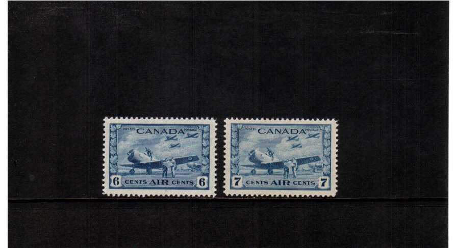 AIR set of 2 superb unmounted mint