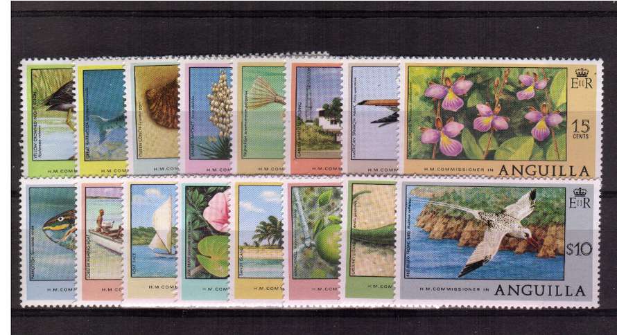 Wildlife set of sixteen fine lightly mounted mint.