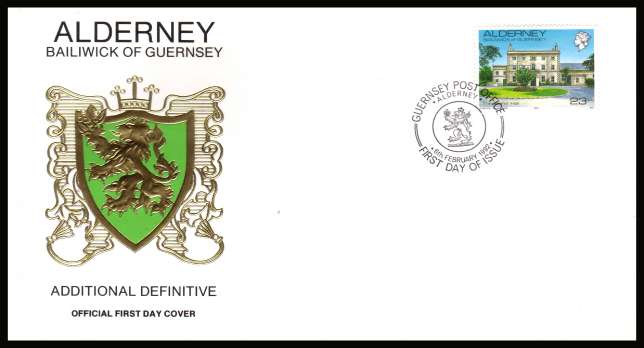 23p Definitive single on unaddressed illustrated First Day Cover with special cancel.
