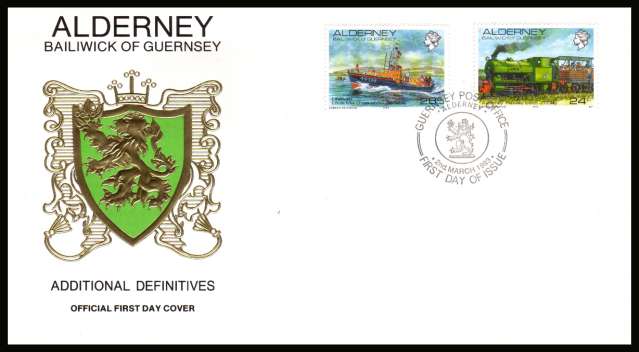 24p and 28p Definitives on unaddressed illustrated First Day Cover with special cancel.