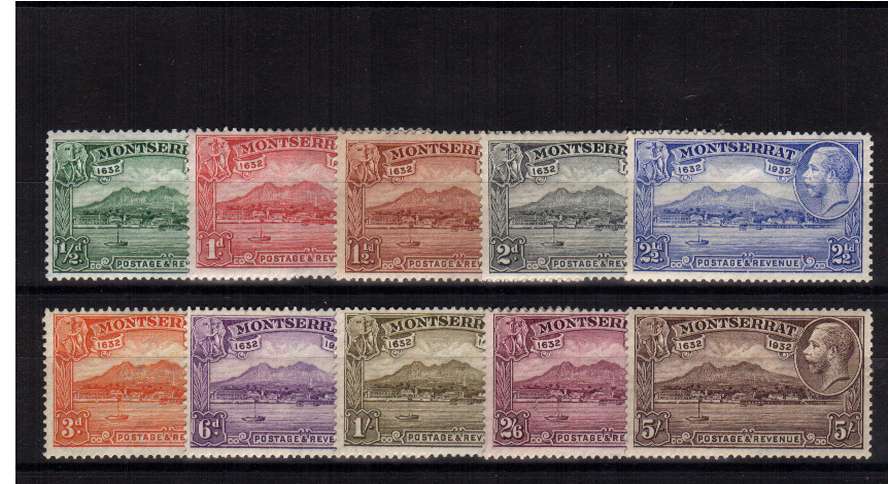 300th Anniversary of Settlement of Montserrat<br>
A fine lightly mounted complete set of ten fine and fresh.
<br/><b>QQP</b>