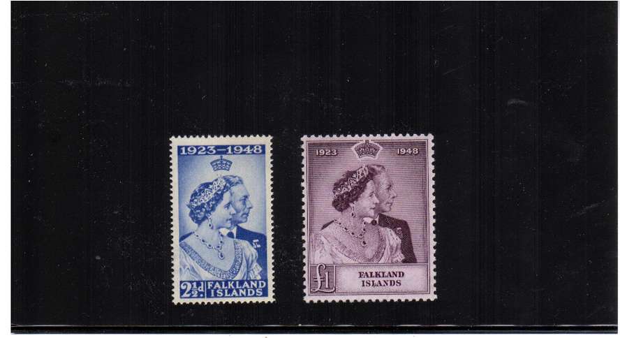 The Silver Wedding set of two superb unmounted mint.<br/><b>SEARCH CODE: 1948RSW</b><br><b>BBF</b>